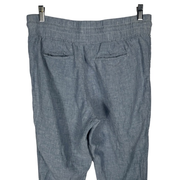 Athleta Cabo Linen Joggers, Light Blue, Size 12 - Picture 7 of 7